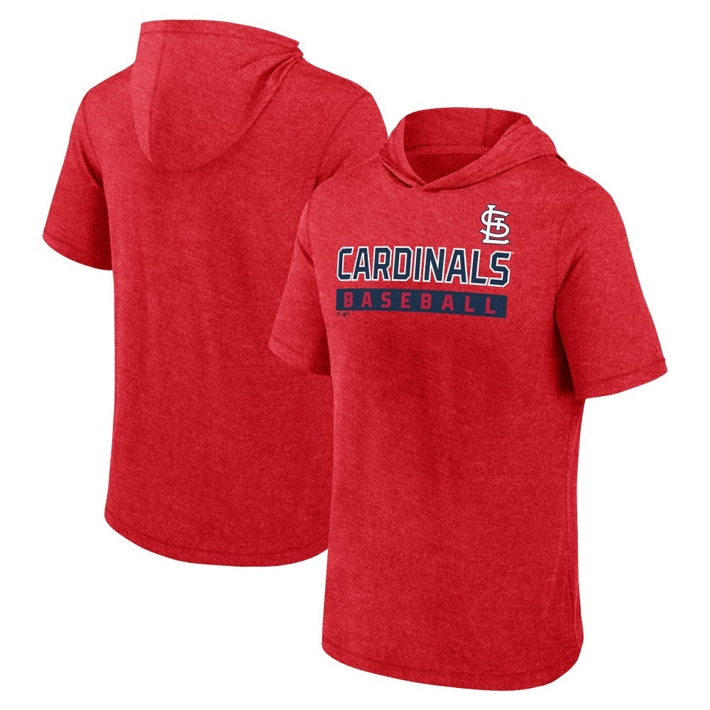 MLB St. Louis Cardinals Fanatics Push Short Sleeve Pullover Hoodie