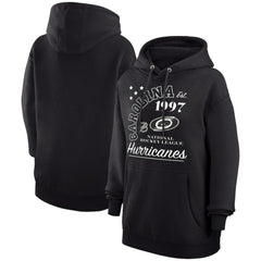 NHL Black Carolina Hurricanes Starter Arch City Team Graphic Fleece Pullover Hoodie