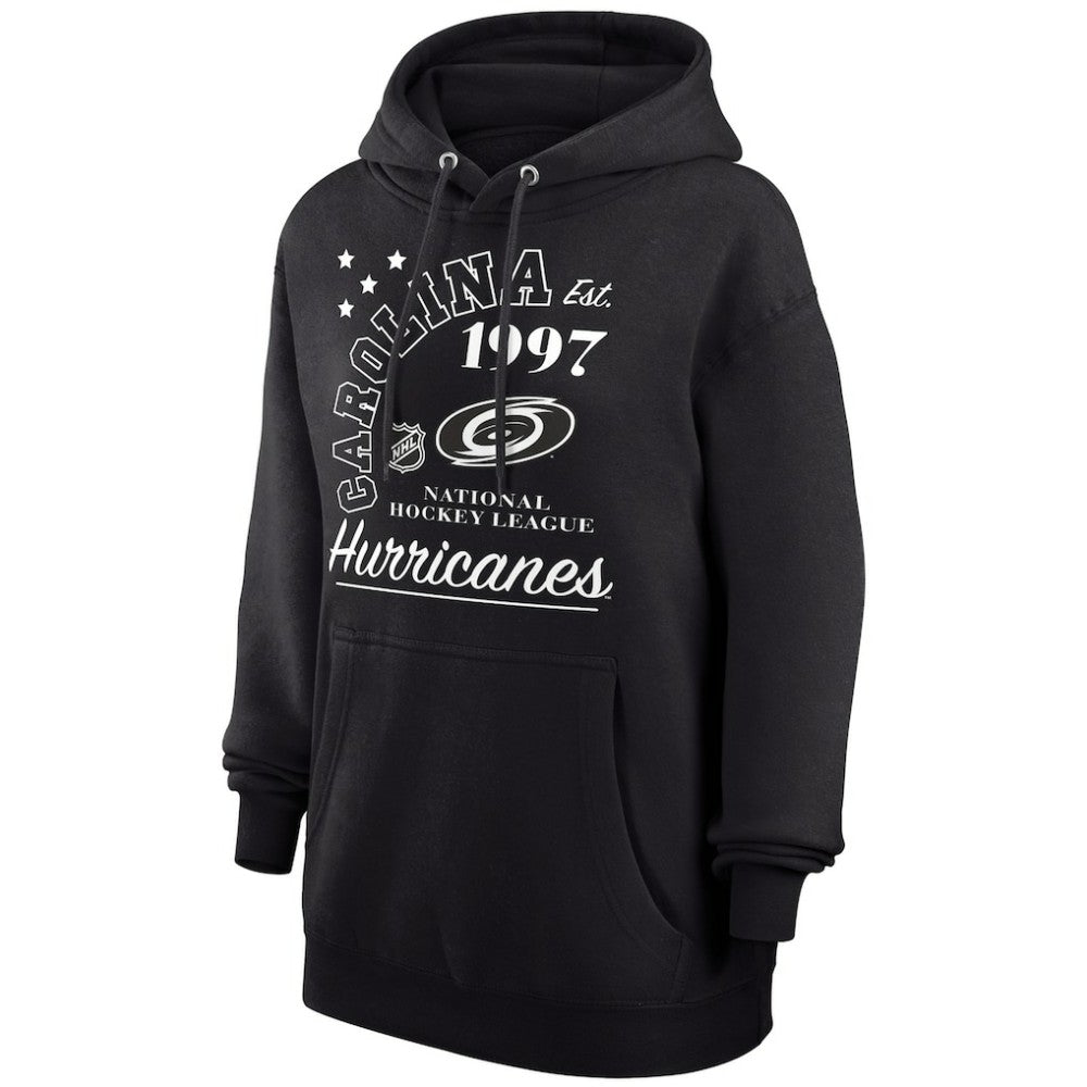 NHL Black Carolina Hurricanes Starter Arch City Team Graphic Fleece Pullover Hoodie
