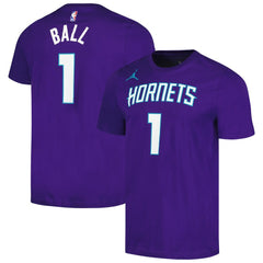 NBA LaMelo Ball Charlotte Hornets Jordan Brand 2022/23 Statement Edition Name & Number T-Shirt