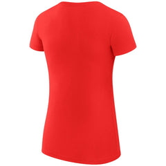 NHL Red Chicago Blackhawks G-III 4Her by Carl Banks Women's Super-Slim Fit Lightweight Dot Print Team T-Shirt
