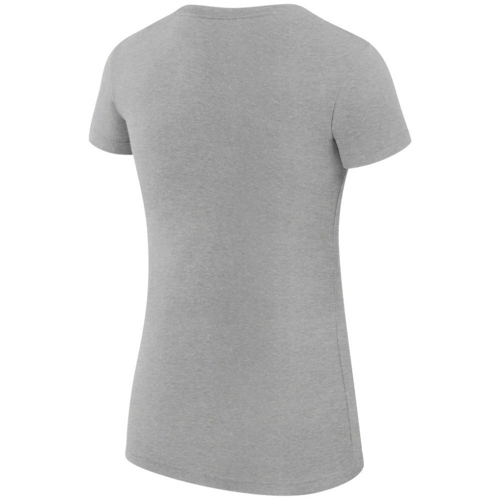 NHL Heather Gray Colorado Avalanche G-III 4Her by Carl Banks Women's Super-Slim Fit Lightweight Dot Print Team T-Shirt