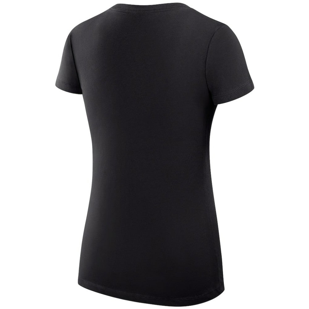 NHL Black San Jose Sharks G-III 4Her by Carl Banks Women's Super-Slim Fit Lightweight Dot Print Team V-Neck T-Shirt