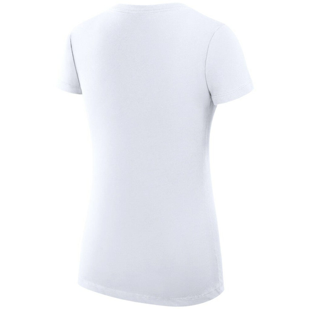 NHL White St. Louis Blues G-III 4Her by Carl Banks Women's Super-Slim Fit Lightweight Dot Print Team V-Neck T-Shirt