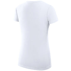 NHL White St. Louis Blues G-III 4Her by Carl Banks Women's Super-Slim Fit Lightweight Dot Print Team V-Neck T-Shirt