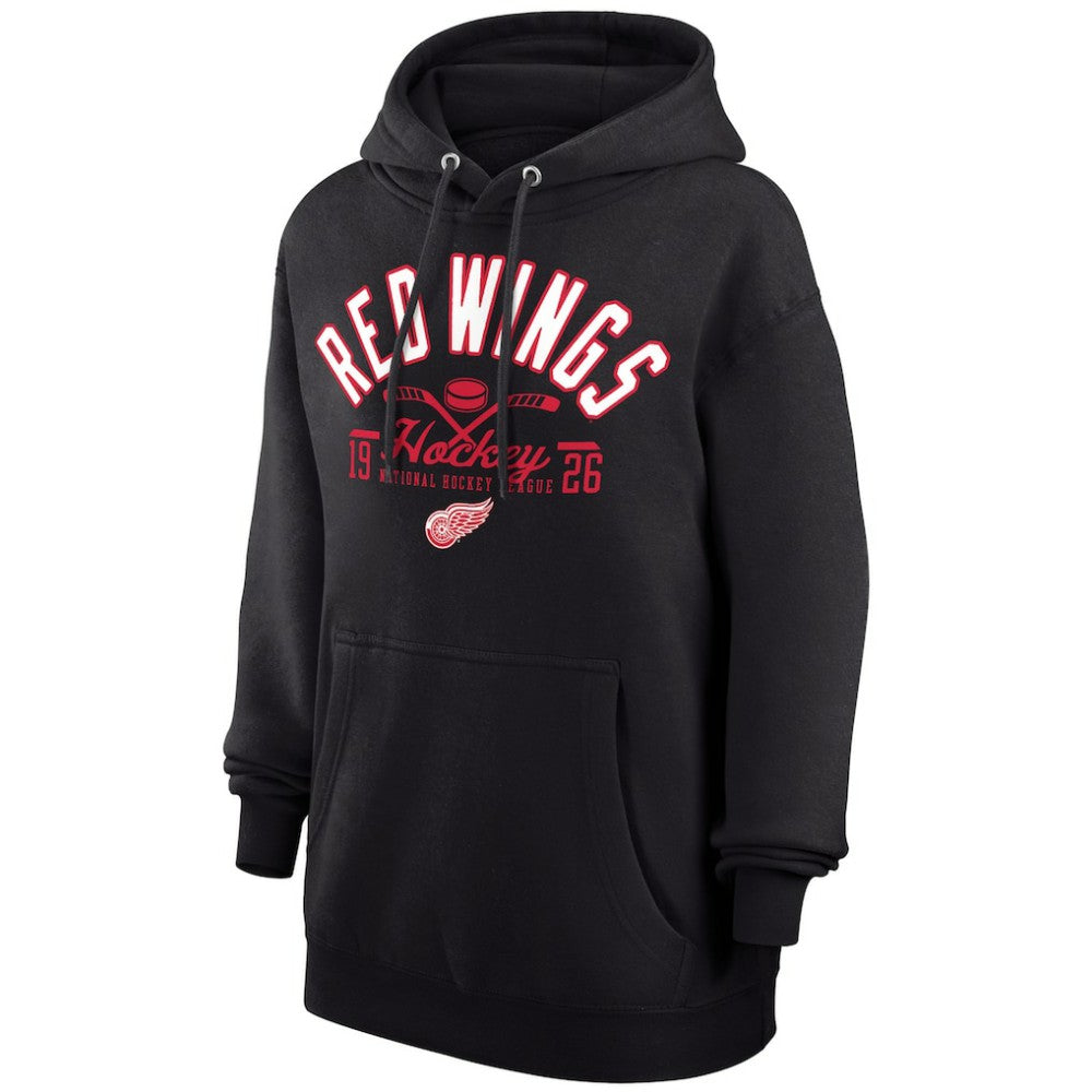 NHL Black Detroit Red Wings Starter Puck Pullover Hoodie