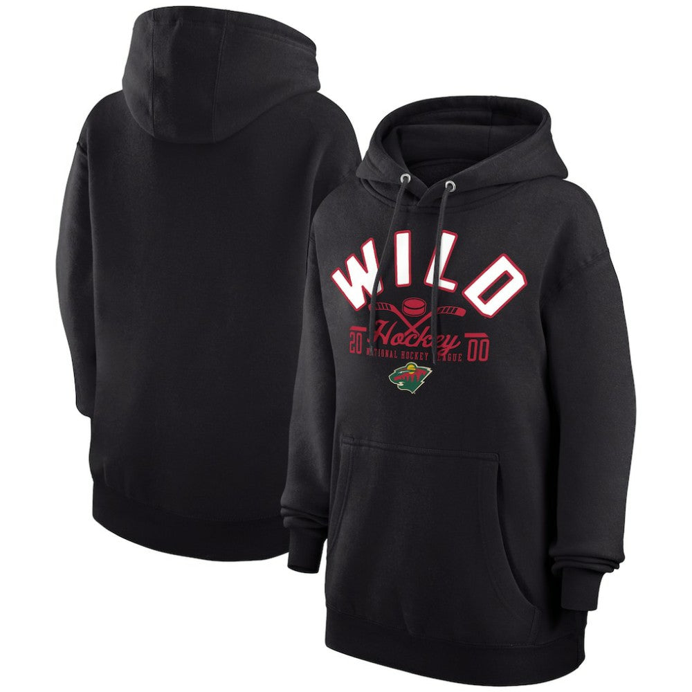 NHL Black Minnesota Wild Starter Puck Pullover Hoodie