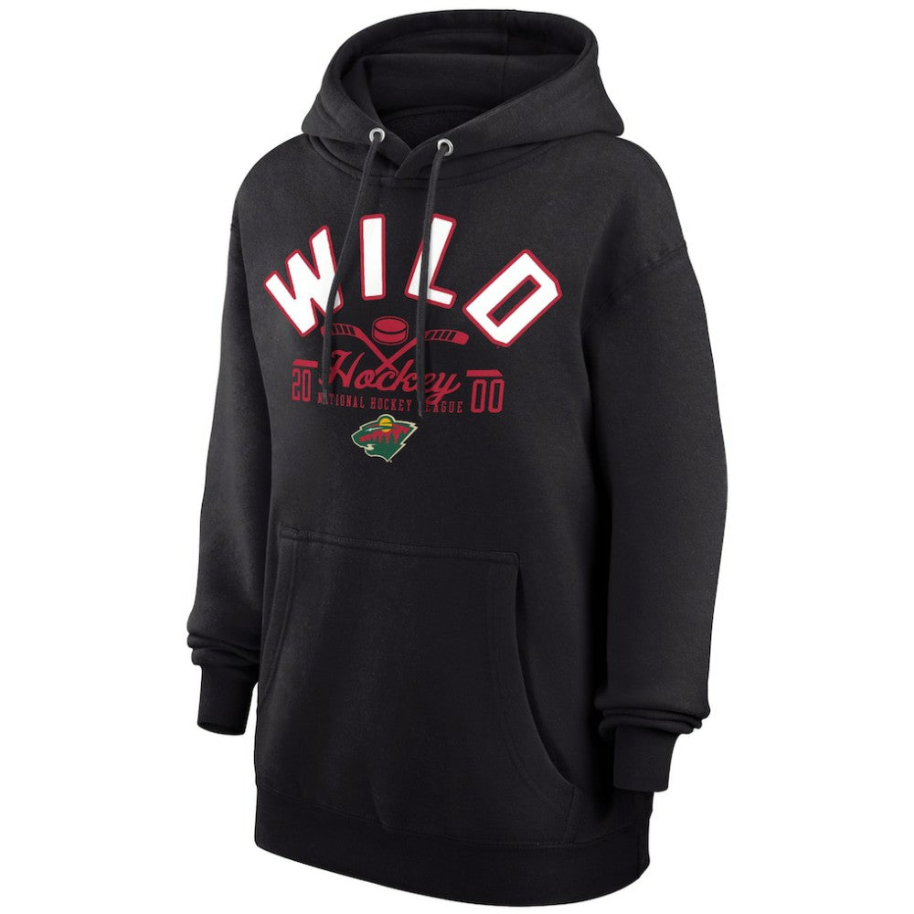NHL Black Minnesota Wild Starter Puck Pullover Hoodie