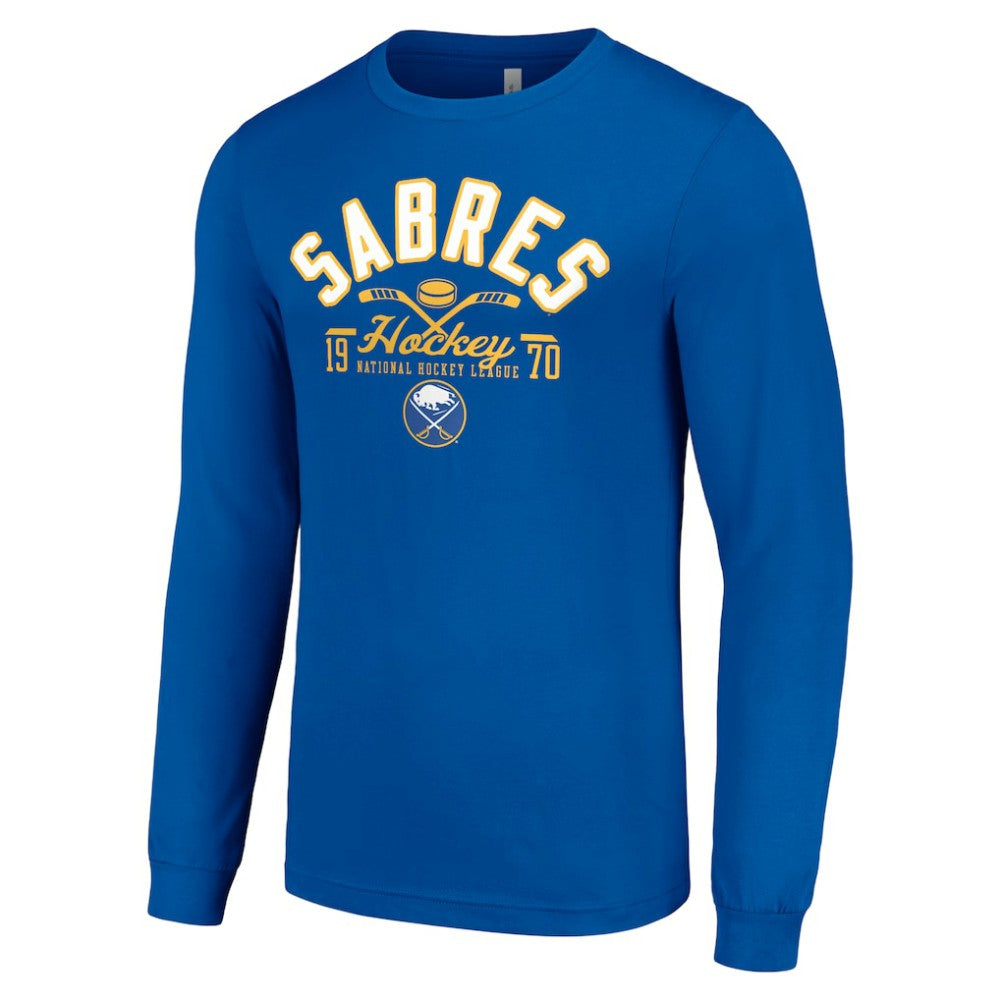 NHL Royal Buffalo Sabres Starter Puck Long Sleeve T-Shirt