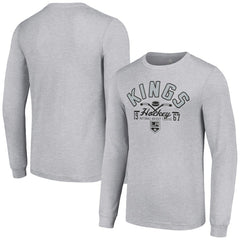 NHL Heather Gray Los Angeles Kings Starter Puck Long Sleeve T-Shirt