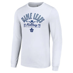 NHL White Toronto Maple Leafs Starter Puck Long Sleeve T-Shirt