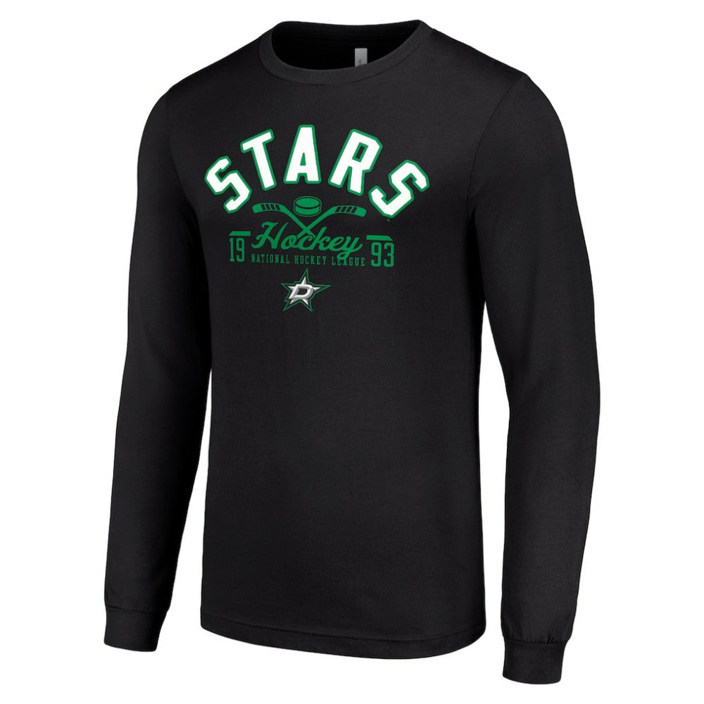 NHL Black Dallas Stars Starter Puck Long Sleeve T-Shirt
