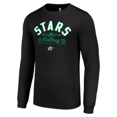 NHL Black Dallas Stars Starter Puck Long Sleeve T-Shirt