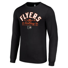 NHL Black Philadelphia Flyers Starter Puck Long Sleeve T-Shirt