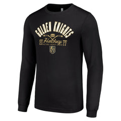 NHL Black Vegas Golden Knights Starter Puck Long Sleeve T-Shirt