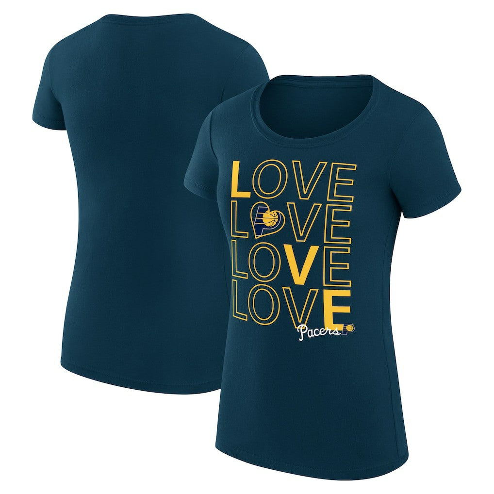 NBA Indiana Pacers G-III 4Her by Carl Banks Women's Super-Slim Fit Lightweight Basketball Love T-Shirt