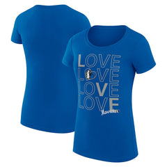 NBA Dallas Mavericks G-III 4Her by Carl Banks Women's Super-Slim Fit Lightweight Basketball Love T-Shirt sale