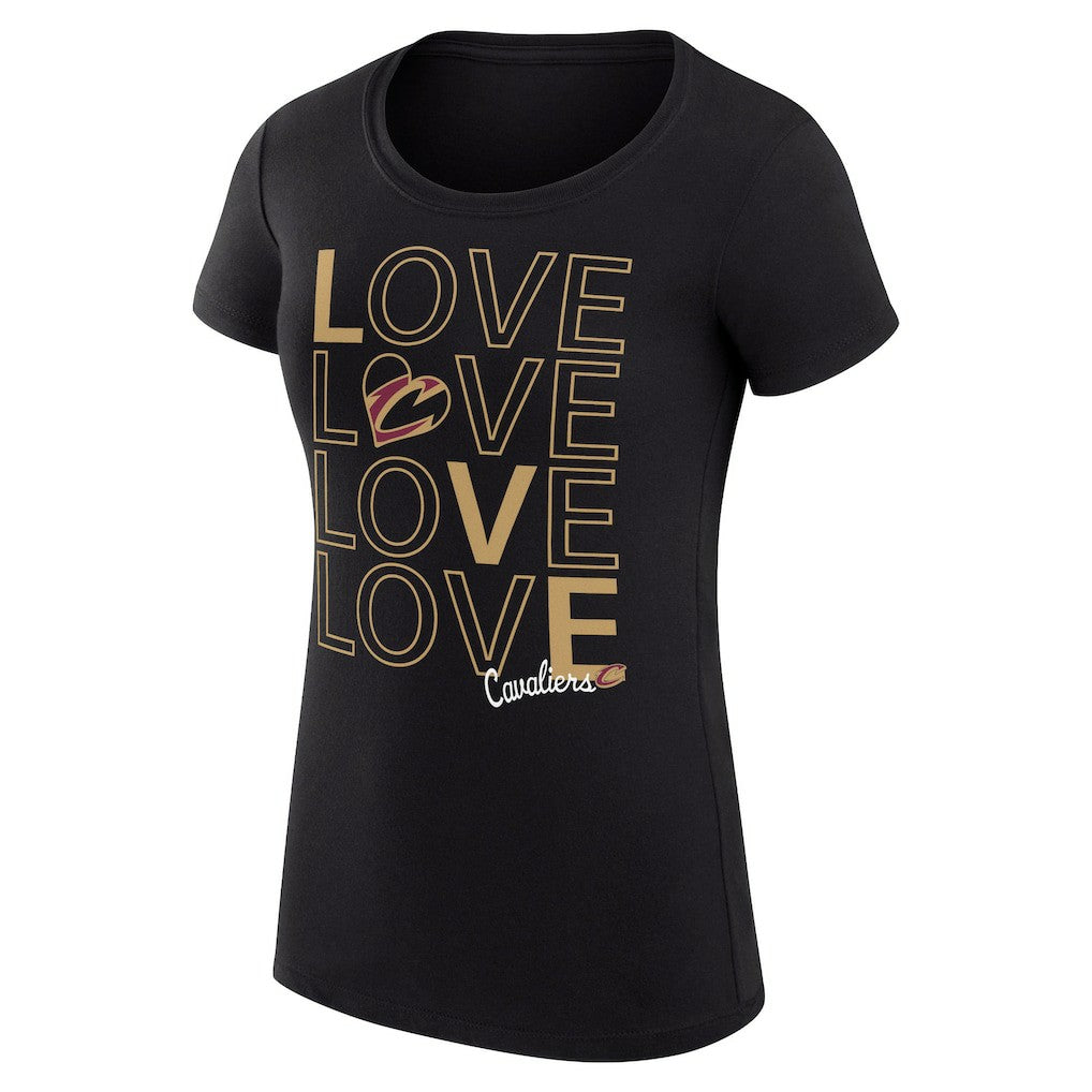NBA Cleveland Cavaliers G-III 4Her by Carl Banks Women's Super-Slim Fit Lightweight Basketball Love T-Shirt sale