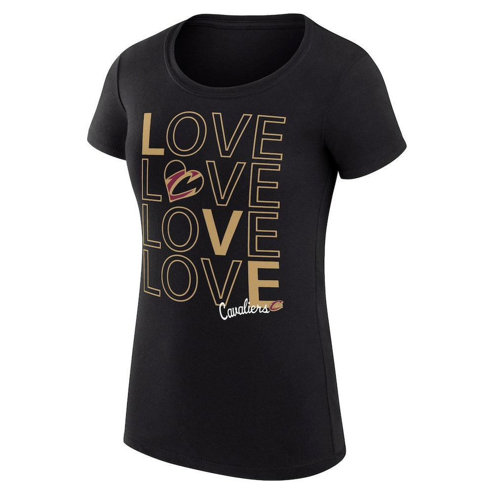 NBA Cleveland Cavaliers G-III 4Her by Carl Banks Women's Super-Slim Fit Lightweight Basketball Love T-Shirt sale