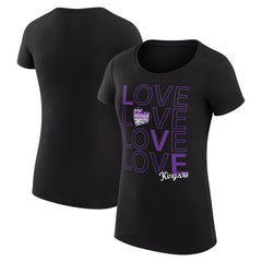 NBA Sacramento Kings G-III 4Her by Carl Banks Women's Super-Slim Fit Lightweight Basketball Love T-Shirt