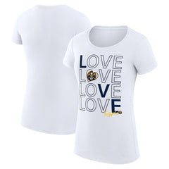 NBA Denver Nuggets G-III 4Her by Carl Banks Women's Super-Slim Fit Lightweight Basketball Love T-Shirt sale
