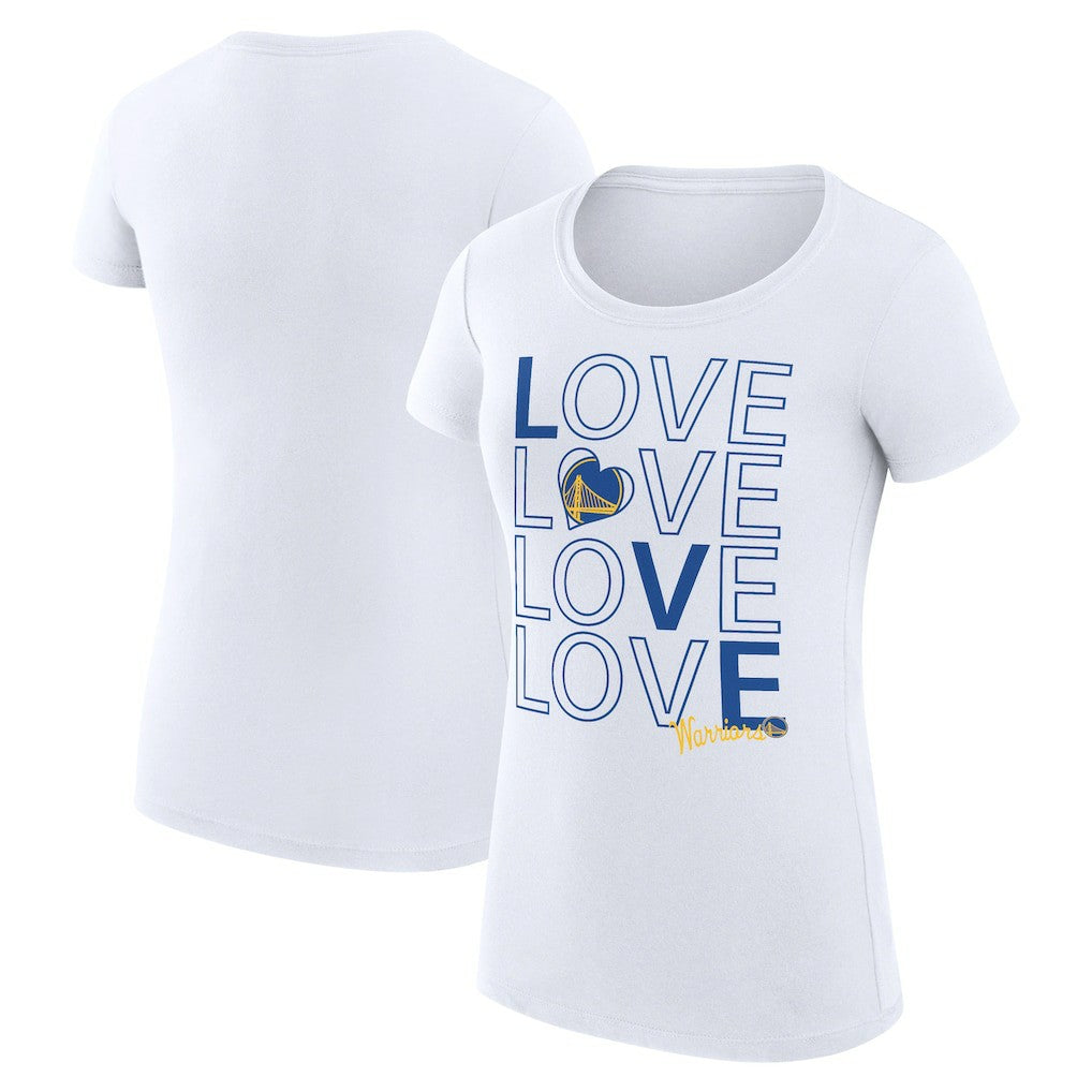 NBA Golden State Warriors G-III 4Her by Carl Banks Women's Super-Slim Fit Lightweight Basketball Love T-Shirt sale