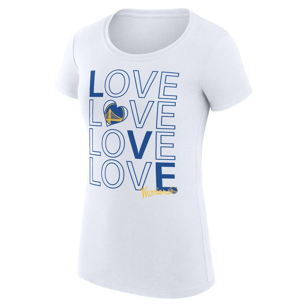 NBA Golden State Warriors G-III 4Her by Carl Banks Women's Super-Slim Fit Lightweight Basketball Love T-Shirt sale