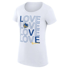 NBA Golden State Warriors G-III 4Her by Carl Banks Women's Super-Slim Fit Lightweight Basketball Love T-Shirt sale