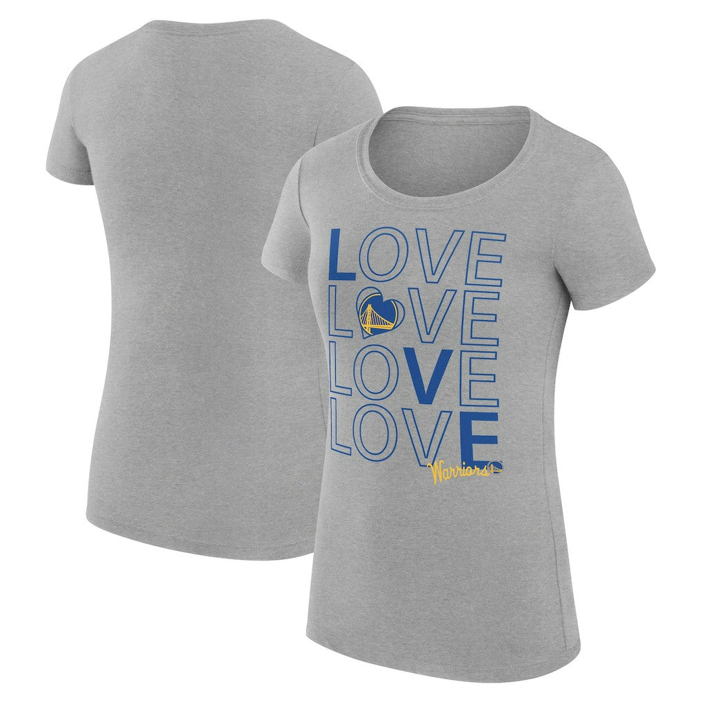 NBA Golden State Warriors G-III 4Her by Carl Banks Women's Super-Slim Fit Lightweight Basketball Love T-Shirt sale