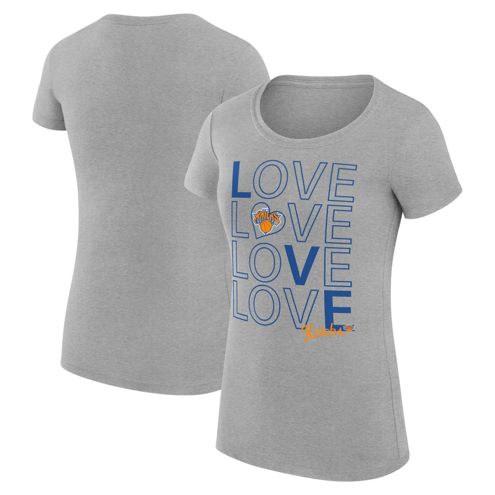NBA New York Knicks G-III 4Her by Carl Banks Women's Super-Slim Fit Lightweight Basketball Love T-Shirt