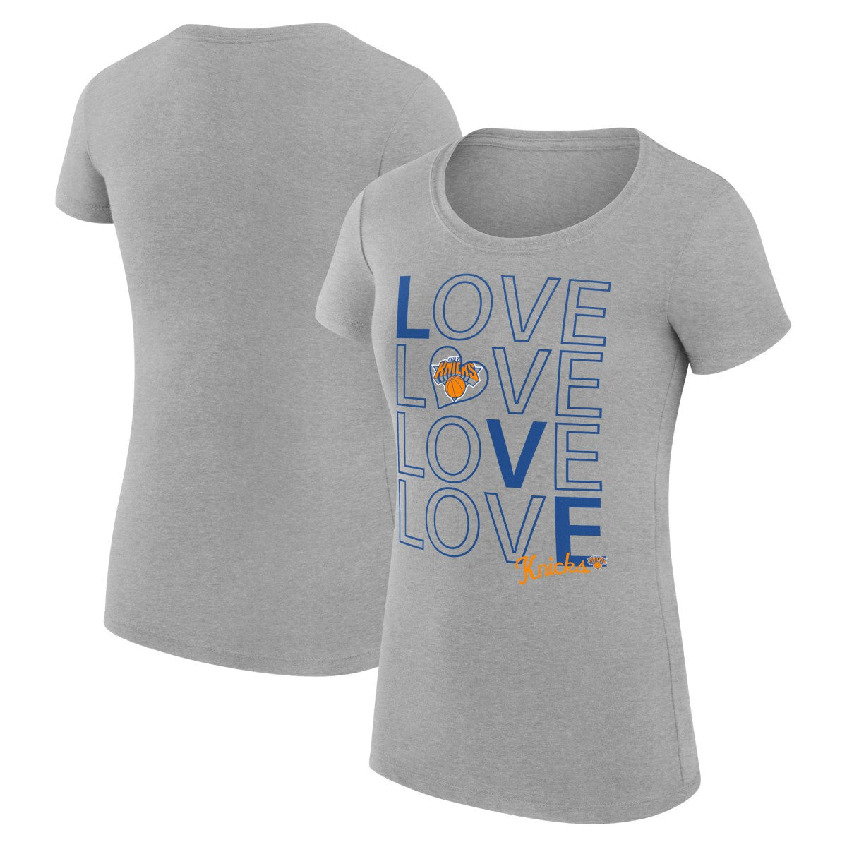 NBA New York Knicks G-III 4Her by Carl Banks Women's Super-Slim Fit Lightweight Basketball Love T-Shirt