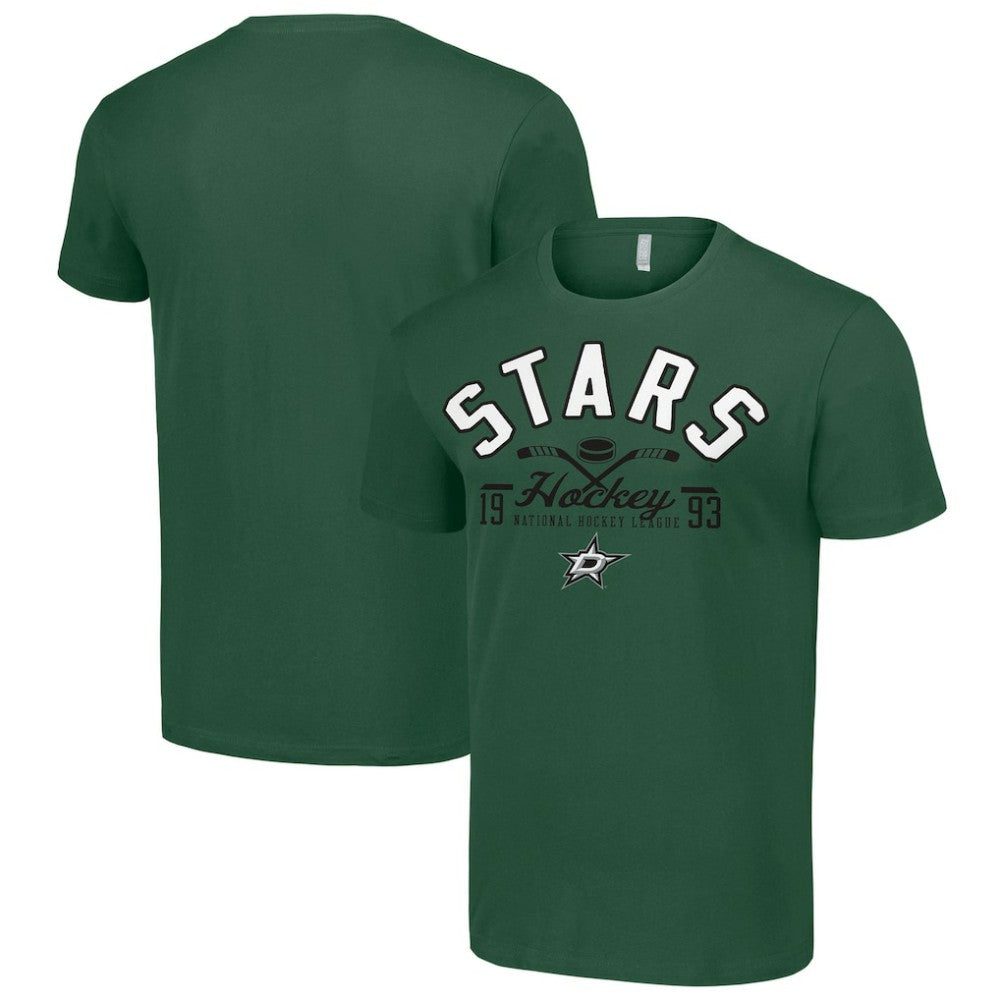 NHL Green Dallas Stars Starter Half Puck T-Shirt