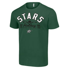 NHL Green Dallas Stars Starter Half Puck T-Shirt