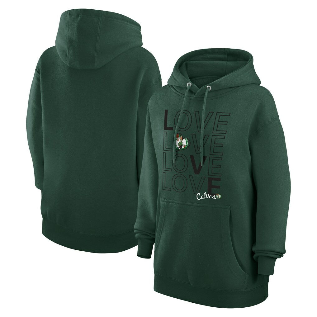 NBA Boston Celtics G-III 4Her by Carl Banks Women's Basketball Love Fleece Pullover Hoodie