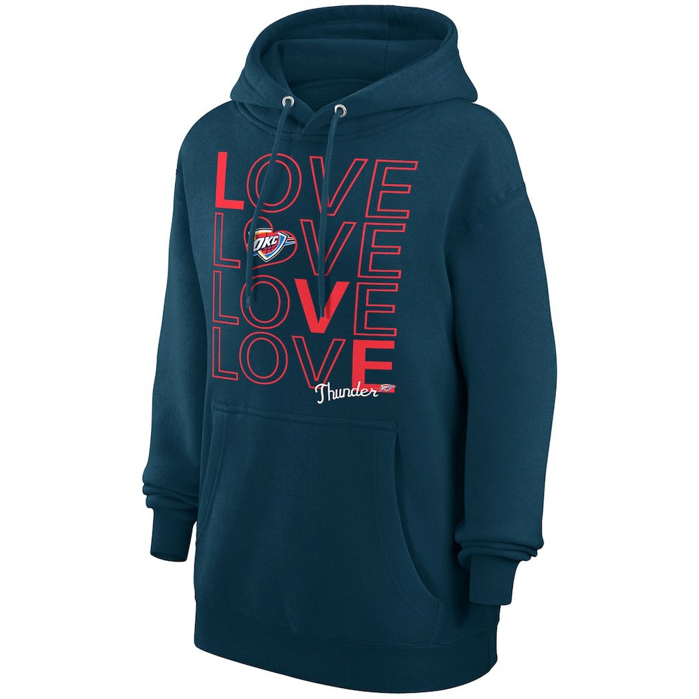 NBA Oklahoma City Thunder G-III 4Her by Carl Banks Women's Basketball Love Fleece Pullover Hoodie