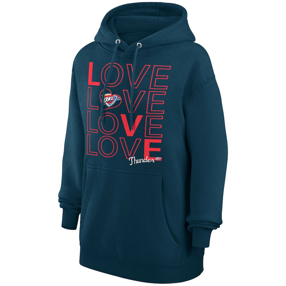 NBA Oklahoma City Thunder G-III 4Her by Carl Banks Women's Basketball Love Fleece Pullover Hoodie