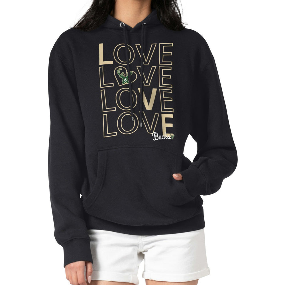 NBA Milwaukee Bucks G-III 4Her by Carl Banks Women's Basketball Love Fleece Pullover Hoodie