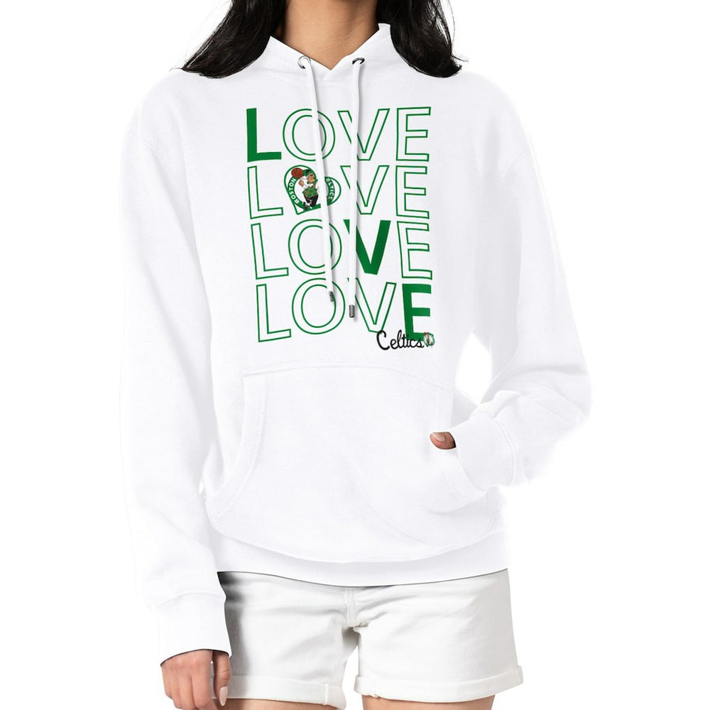 NBA Boston Celtics G-III 4Her by Carl Banks Women's Basketball Love Fleece Pullover Hoodie