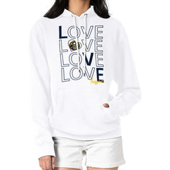 NBA Denver Nuggets G-III 4Her by Carl Banks Women's Basketball Love Fleece Pullover Hoodie sale