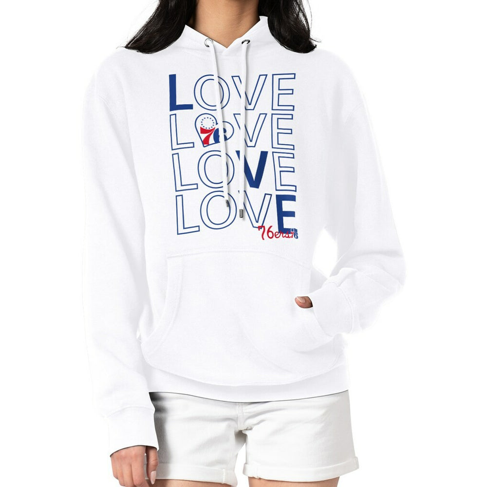 NBA Philadelphia 76ers G-III 4Her by Carl Banks Women's Basketball Love Fleece Pullover Hoodie