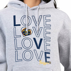 NBA Denver Nuggets G-III 4Her by Carl Banks Women's Basketball Love Fleece Pullover Hoodie sale
