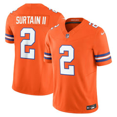 Patrick Surtain II  Alternate Mile High Collection 1977 Throwback Vapor F.U.S.E. Limited Jersey - Denver Broncos