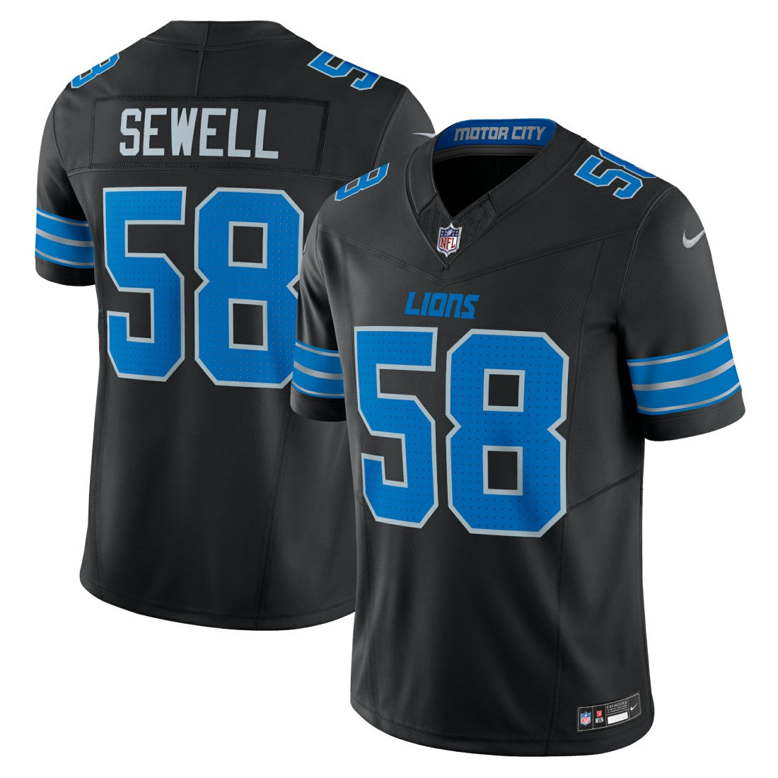 Penei Sewell  Vapor F.U.S.E. Alternate Limited Jersey - Detroit Lions