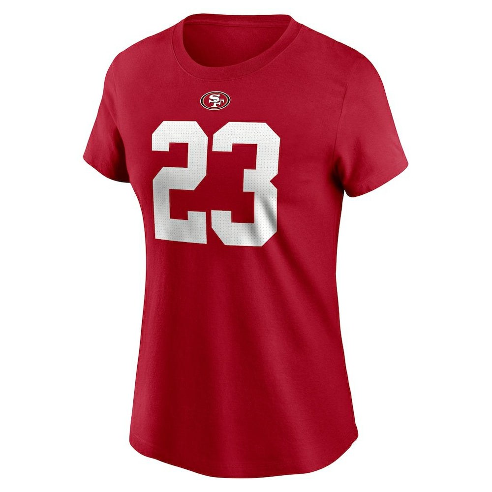 Christian McCaffrey  Women's Player Name & Number T-Shirt - San Francisco 49ers