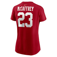 Christian McCaffrey  Women's Player Name & Number T-Shirt - San Francisco 49ers