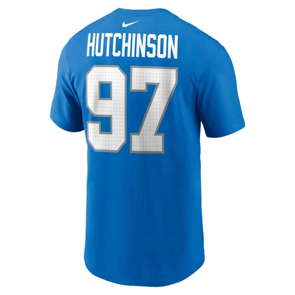 Aidan Hutchinson  Name & Number T-Shirt - Detroit Lions