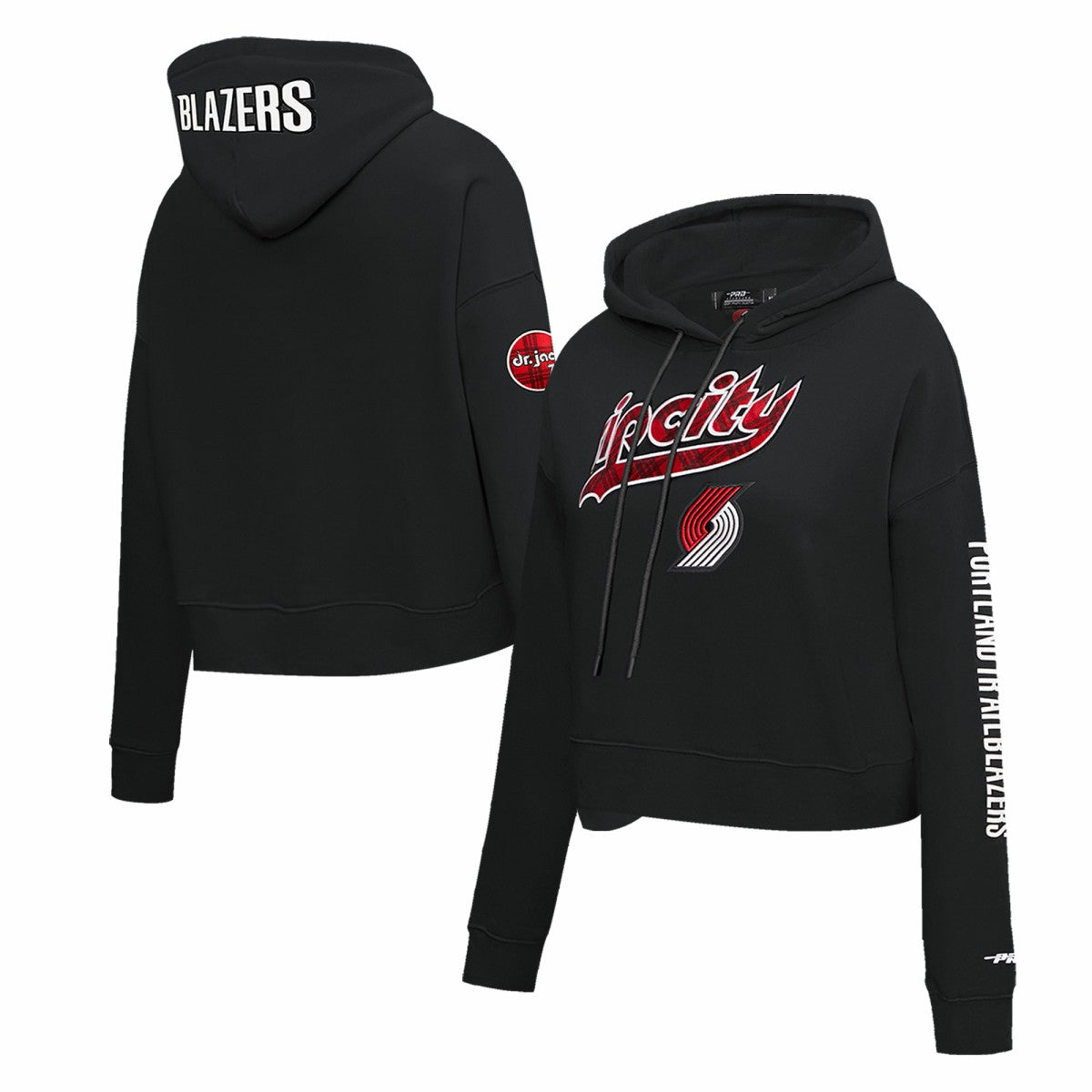 NBA Portland Trail Blazers Pro Standard Women's 2023/24 City Edition Cropped Pullover Hoodie
