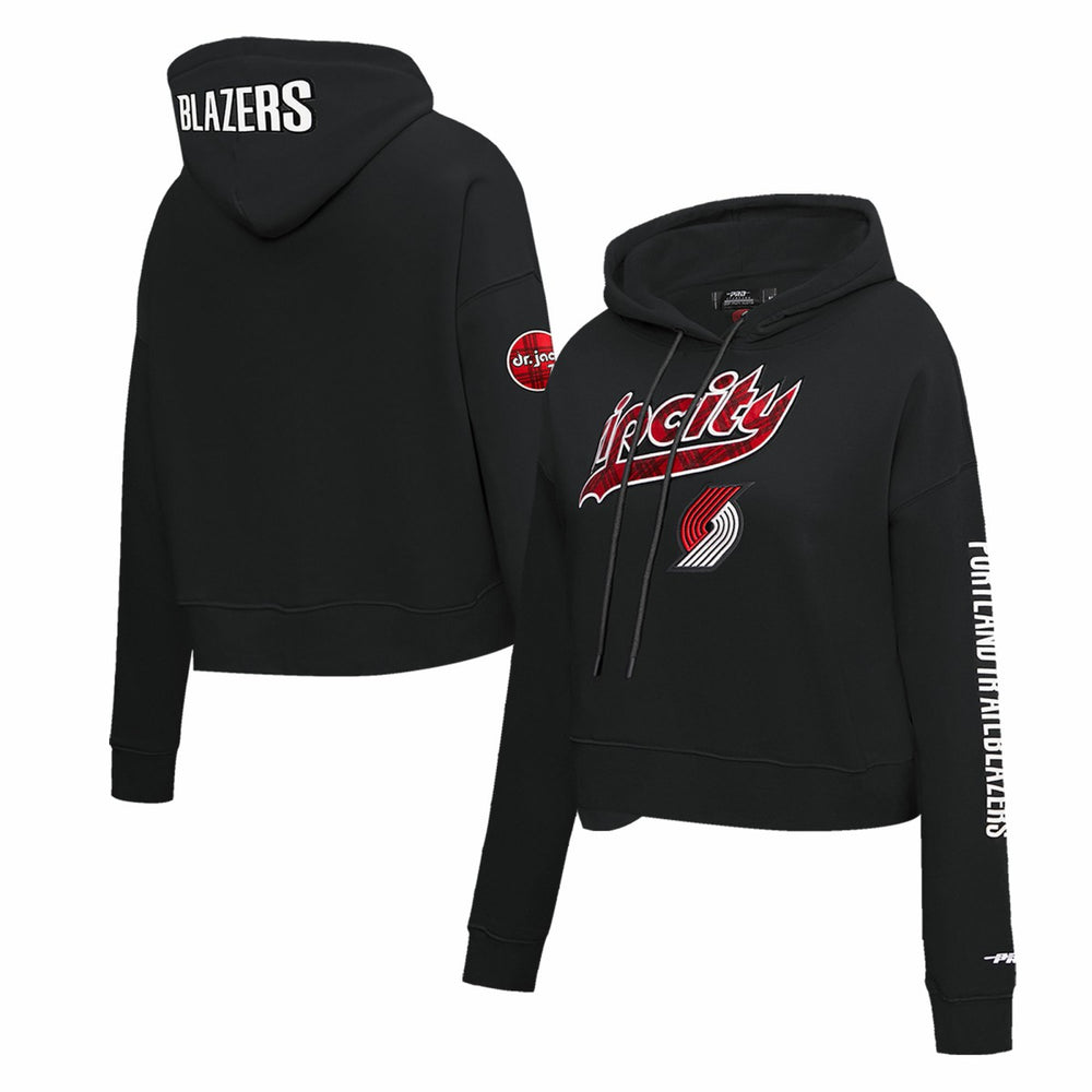 NBA Portland Trail Blazers Pro Standard Women's 2023/24 City Edition Cropped Pullover Hoodie