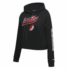 NBA Portland Trail Blazers Pro Standard Women's 2023/24 City Edition Cropped Pullover Hoodie
