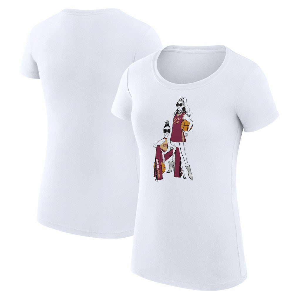 NBA Cleveland Cavaliers G-III 4Her by Carl Banks Women's Super-Slim Fit Lightweight Basketball Girls T-Shirt sale